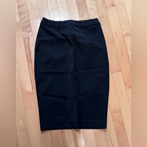 Express Black Elastic-Waist Pencil Skirt